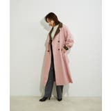 【WEB限定】配色カラーで魅せるスタンドカラーオーバーサイズトレンチコート | VIS | 詳細画像4