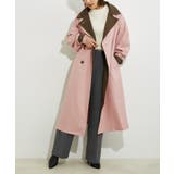 【WEB限定】配色カラーで魅せるスタンドカラーオーバーサイズトレンチコート | VIS | 詳細画像5