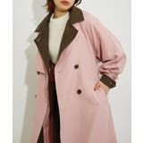 【WEB限定】配色カラーで魅せるスタンドカラーオーバーサイズトレンチコート | VIS | 詳細画像6