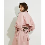 【WEB限定】配色カラーで魅せるスタンドカラーオーバーサイズトレンチコート | VIS | 詳細画像8