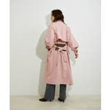 【WEB限定】配色カラーで魅せるスタンドカラーオーバーサイズトレンチコート | VIS | 詳細画像9