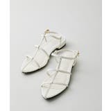 ボーンアンクルストラップフラットサンダル | VIS  | 詳細画像1 