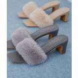 グレー(07) | ファーサンダル | VIS 