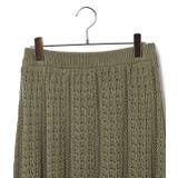 【店舗限定】【セットアップ対応】透かし編みニットスカート | VIS  | 詳細画像3 