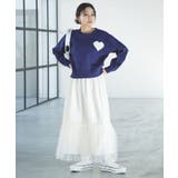 ニュアンス柄チュールスカート | VIS | 詳細画像10