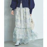 ニュアンス柄チュールスカート | VIS | 詳細画像27