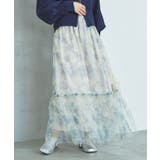 ニュアンス柄チュールスカート | VIS | 詳細画像28