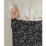 【セットアップ対応】花柄シャーリングロングスカート | VIS  | 詳細画像17 