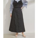 【セットアップ対応】ナイロンワッシャーAラインスカート【洗える】 | VIS  | 詳細画像1 