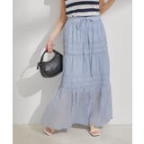 柄＆無地アソートシャーリングティアードスカート | VIS  | 詳細画像14 