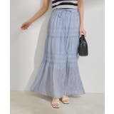 柄＆無地アソートシャーリングティアードスカート | VIS  | 詳細画像16 