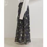 柄＆無地アソートシャーリングティアードスカート | VIS  | 詳細画像22 