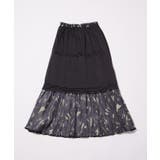 柄＆無地アソートシャーリングティアードスカート | VIS  | 詳細画像26 