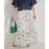 柄＆無地アソートシャーリングティアードスカート | VIS  | 詳細画像4 