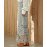 フリンジクロシェメッシュニットスカート | VIS  | 詳細画像12 