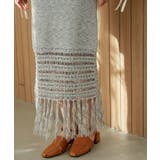 フリンジクロシェメッシュニットスカート | VIS  | 詳細画像15 