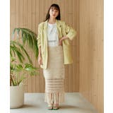 フリンジクロシェメッシュニットスカート | VIS  | 詳細画像5 