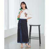 レイヤードラメメッシュIラインスカート | VIS  | 詳細画像12 