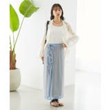 レイヤードラメメッシュIラインスカート | VIS  | 詳細画像3 