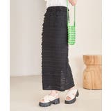 【選べる着丈】フリンジカットロングスカート【洗える】 | VIS | 詳細画像10