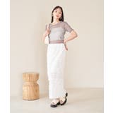 【選べる着丈】フリンジカットロングスカート【洗える】 | VIS | 詳細画像17