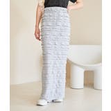 【選べる着丈】フリンジカットロングスカート【洗える】 | VIS | 詳細画像4