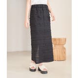 【選べる着丈】フリンジカットロングスカート【洗える】 | VIS | 詳細画像9