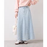 バックレースアップフレアデニムスカート/イージーケア | VIS  | 詳細画像18 