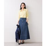 バックレースアップフレアデニムスカート/イージーケア | VIS  | 詳細画像25 