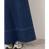 バックレースアップフレアデニムスカート/イージーケア | VIS  | 詳細画像37 