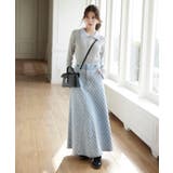 バックレースアップフレアデニムスカート/イージーケア | VIS  | 詳細画像7 