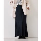 ネイビー(40) | サテンツイルマーメイドスカート | VIS