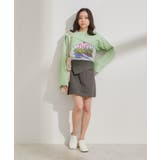 フラップ付き台形ミニスカート | VIS  | 詳細画像10 