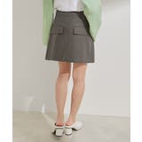 フラップ付き台形ミニスカート | VIS  | 詳細画像9 