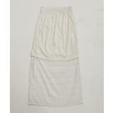 【洗える】フリンジジャガードスリット入りロングスカート | VIS  | 詳細画像19 