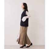 ボックスプリーツマーメイドスカート/イージーケア・防シワ | VIS  | 詳細画像3 