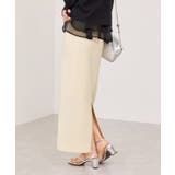 ピンタックデザインニットスカート | VIS  | 詳細画像1 