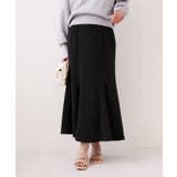 ブラック(01) | 美easyリネンライクマーメイドスカート イージーケア 接触冷感 | VIS 