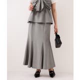 グレー(07) | 美easyリネンライクマーメイドスカート イージーケア 接触冷感 | VIS 