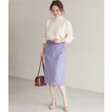 【MACHINE WASHABLE】 エコスエードタイトスカート | VIS  | 詳細画像10 