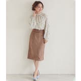 【MACHINE WASHABLE】 エコスエードタイトスカート | VIS  | 詳細画像13 