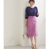 【MACHINE WASHABLE】 エコスエードタイトスカート | VIS  | 詳細画像14 