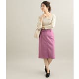 【MACHINE WASHABLE】 エコスエードタイトスカート | VIS  | 詳細画像16 