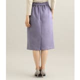 【MACHINE WASHABLE】 エコスエードタイトスカート | VIS  | 詳細画像3 