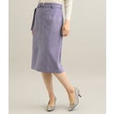 【MACHINE WASHABLE】 エコスエードタイトスカート | VIS  | 詳細画像9 