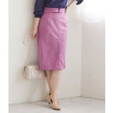 ピンク系(65) | 【MACHINE WASHABLE】 エコスエードタイトスカート | VIS 
