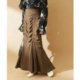 ブラウン(22) | 【洗える】ドロストマーメイドスカート | VIS 