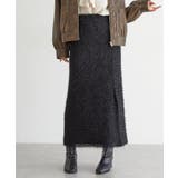 ブラック(01) | 【洗える】フェザーチュールスカート | VIS 