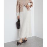 ホワイト(10) | 【洗える】フェザーチュールスカート | VIS 