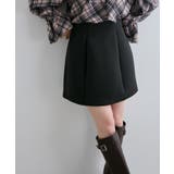 ブラック(01) | ボンディングフレアミニスカート | VIS